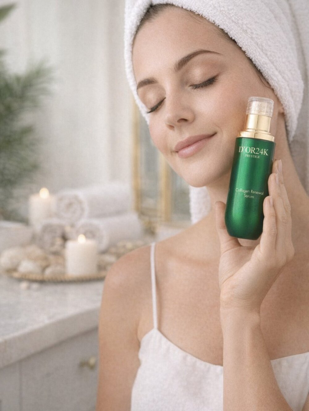 D’OR24K Prestige Collagen Renewal Serum 40mL Anti‑Aging Firming 24K Gold
